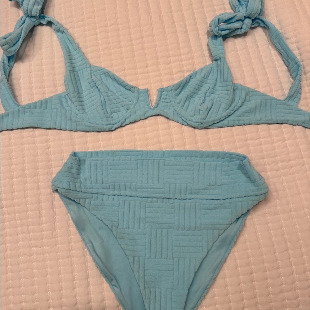 Beach Riot Blueberry Ice Terry Swimwear